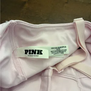 Victoria’s Secret Pink Relay One Shoulder Sports Bra Small DD Cup Pink thumbnail 4