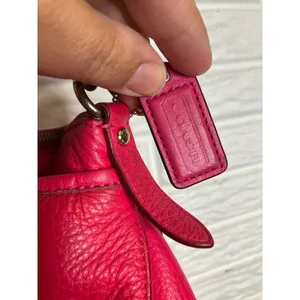 Coach Madison Satchel Bag Womens Medium Pink Good Pebbled‎ Leather Crossbody thumbnail 8
