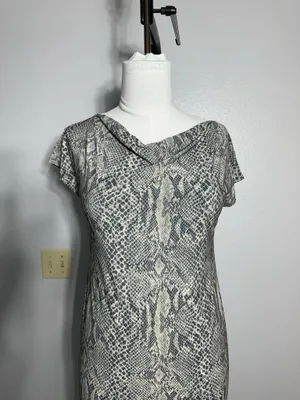 Vintage Women's Dress Reversible Size M Animal Print Lightweight Sleeveless thumbnail 6