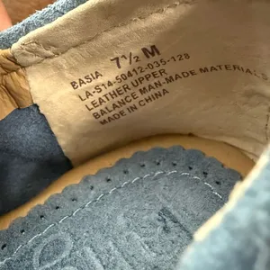Anthropology Latigo Blue Embroidered Suede Size 7.5 Flats thumbnail 6
