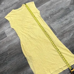 The Normal Brand Vintage Slub Tee Dress midi yellow - 100% cotton - XS/S thumbnail 13