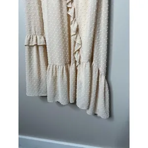 Lulus Next To You Swiss Dot Ruffled Midi Dress Size‎ M Fairy Coquette Asymmetric thumbnail 4