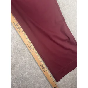 NWT Halara‎ Wide Leg Stretch Trousers Burgundy High Waist Smart Casual Size xl thumbnail 9