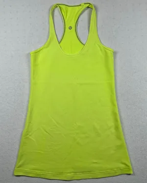 Lululemon Women’s Bright Yellow Racerback Tank Top Athletic Yoga Running thumbnail 1