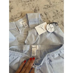 Japna Striped Scallop Hem Short Tank Top Set Size Small NWT Coastal Beach Preppy thumbnail 6
