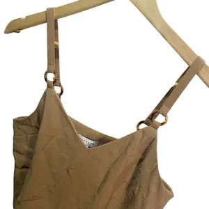 Topshop‎ Womens Brown Ring Detail Cami Top Spaghetti Strap Business Casual 6 thumbnail 2