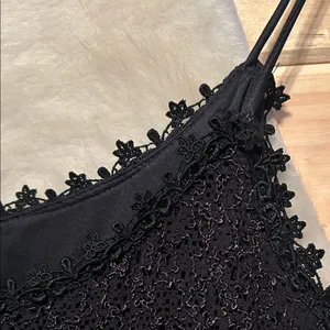 Alex Evenings Black Textured Maxi Dress Size 4 thumbnail 4