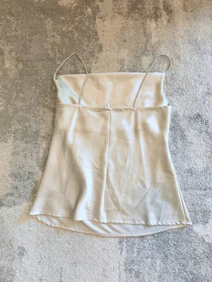 Glam Silver Satin Cowl Neck Camisole thumbnail 5