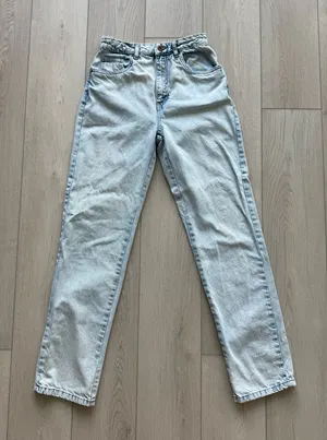 Light wash long strait leg jeans women’s US 4 Cotton-on thumbnail 1