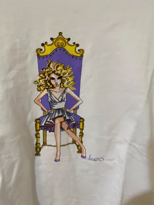 White tee shirt with Leo emblem Size 1X thumbnail 4