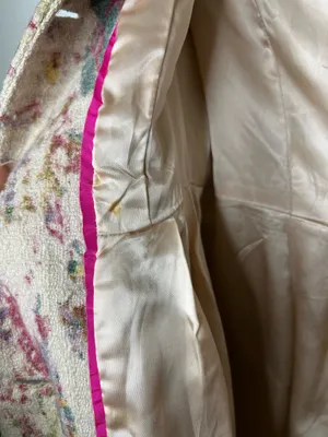 Anthropologie Elevenses Blurred Watercolor colorful Fresco Wool Peacoat size 2 thumbnail 8
