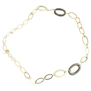 Y2K Gold Chain Belt Tortoise Shell Acrylic Links Belt Neutral Boho Chic‎ thumbnail 2