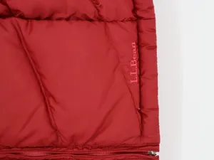 L.L.Bean Women’s Reversible Red Large Goose Down Puffer Vest Full Zip Outdoor thumbnail 9