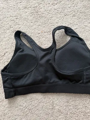 Nike Black Low-Impact Sports Bra with Racerback thumbnail 2