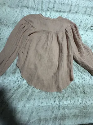 Pink OTT Long Sleeve Blouse thumbnail 3