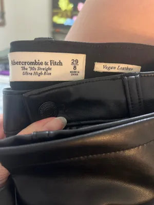 Abercrombie Leather Vegan Pants thumbnail 3