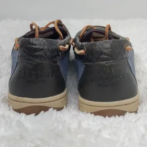 Black Sperry leather boat shoes sz 8 thumbnail 4