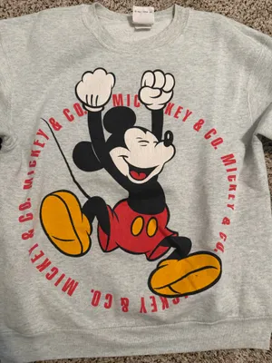 Mickey Inc by Disney Vintage Mickey and Co Disney Grey Sweatshirt thumbnail 1