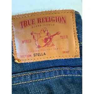 True Religion Stella Womens Blue Denim Jeans‎ Sz 29 Distressed Skinny Fit thumbnail 4