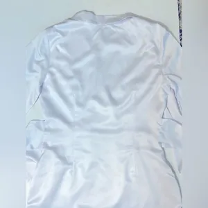 NWOT More to Come Shanelle Blazer Fringe Dress in White, size M thumbnail 9
