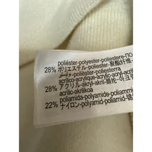 Zara Women's Cream Long Sleeve Knit Crew Neck Button Up Cardigan Sweater Size M thumbnail 4