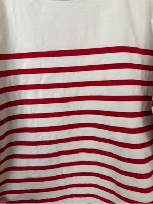 Sézane striped nautical sweater boatneck button longsleeve top correntine cotton thumbnail 6