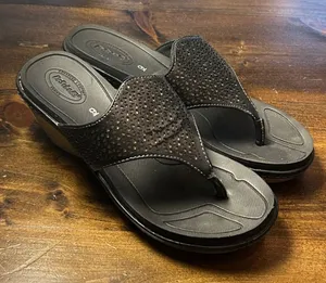 Dr. Scholl's Wedge Sandals 9 Black Advanced Comfort Summer Shoes Orthopedic thumbnail 1