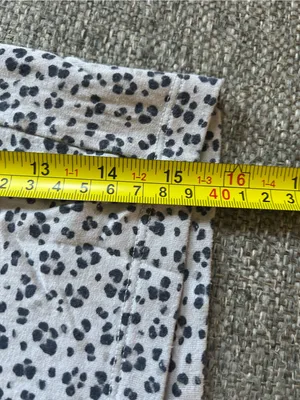 Gap Animal Print White & Black Lightweight Sleep Shorts w/elastic waist | Large thumbnail 6
