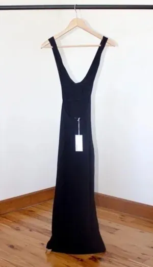 Reformation Ashlee Dress (Black) thumbnail 3
