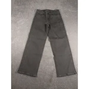 American Eagle Jeans Womens 4 Gray Stovepipe High Rise Straight Leg Stretch‎ thumbnail 2