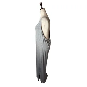 Fabletics Lliana Maxi Dress Women XXL Gray Racerback Side Slit‎ Athleisure Yoga thumbnail 7