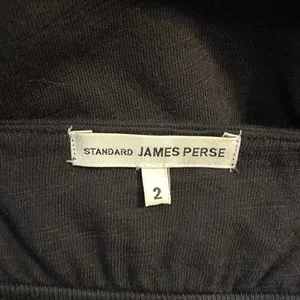 Standard James Perse Size 2 M Slub Supima Cotton Maxi Dress Black Minimal thumbnail 3