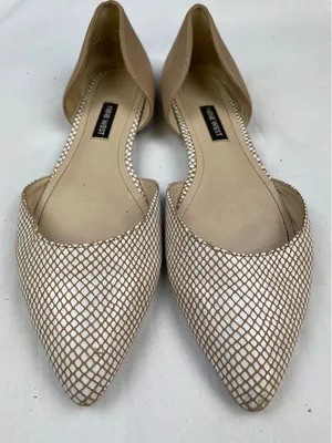 Nine West Women's Starship Leather Tan Point Toe Flats/Shoes Size 7.5 SKU 4044 thumbnail 1