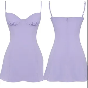 NWOT House of CB Christiana Floral Lilac Purple sundress Minidress sz XL L+ thumbnail 3