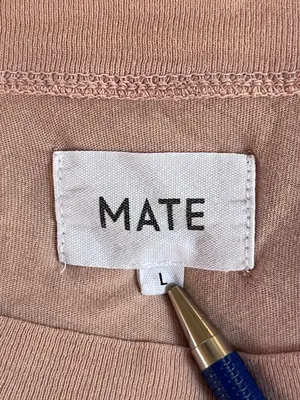 MATE the Label blush organic cotton long sleeve top minimalist sustainable L thumbnail 3