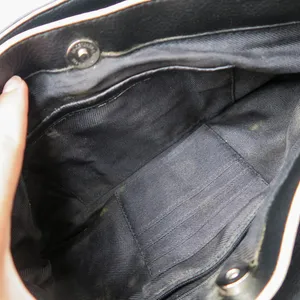 Vintage 90s Black Pebbled Shoulder Bag Purse thumbnail 9