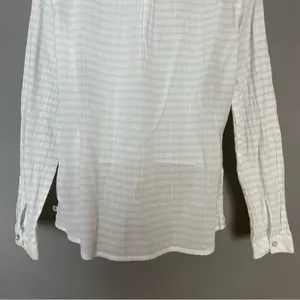 Mountain Hardwear Shirt Women Medium Striped White Blue Lightweight Long‎ Sleeve thumbnail 10