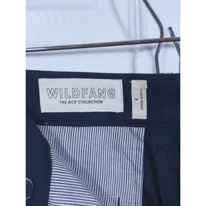 Wildfang Womens Ace Slim Crop Pants Size 8 Navy Blue Tailored Quiet Luxury Work thumbnail 6