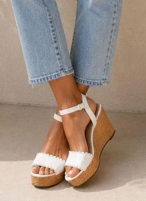 Kate Spade Frilly Platform Wedges, Size 8 thumbnail 1