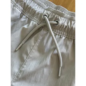 Athleta Midday Pants Womens Medium Ecru Beige Mid‎ Rise Crop Poplin Drawstring thumbnail 4