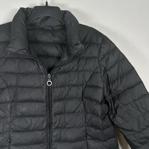TravelSmith Down Puffer Jacket Womens Sz XL Black Weatherproof Packable Outdoor thumbnail 2
