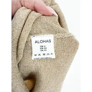 NWT ALOHAS Campbell Glim Knit Mini Dress Women's L‎ Gold Metallic Party thumbnail 8