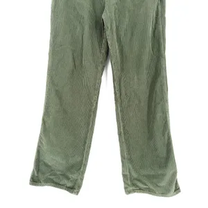 Reformation Alyssa High Rise Wide Leg Corduroy Pants Green 27‎ Organic Cotton thumbnail 4
