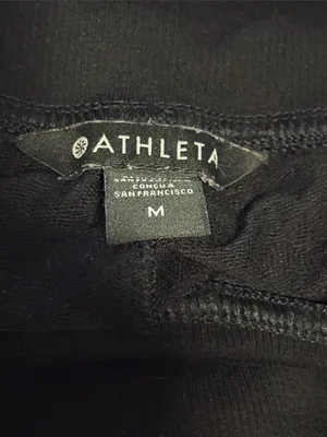 Athleta Breathe Shortie Black Soft Shorts Size medium thumbnail 4