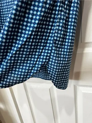 Victoria's Secret Pajama Tunic Dress Geometric Pattern Size XS Blue Cotton Modal thumbnail 5