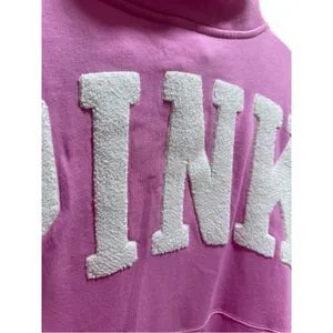 Victoria’s Secret PINK Oversized Full Zip Hoodie – Pink Bloom – Medium – NWOT thumbnail 11