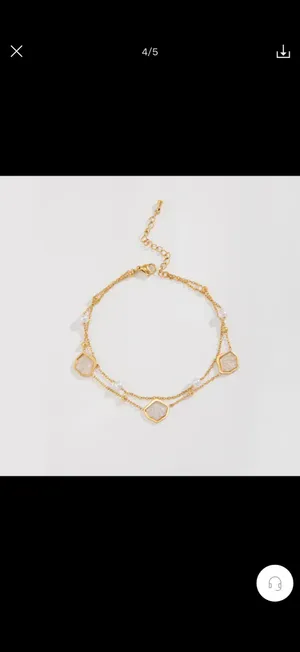 Ankle bracelet Gold thumbnail 2