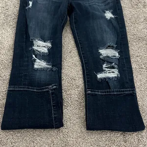 7 For All Mankind Josefina Dark Wash Distressed Women’s Skinny Boyfriend Jeans thumbnail 13