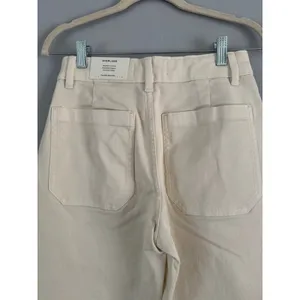 NWD Everlane The Utility Barrel Pant in Bone Crop Wide Leg Denim Jeans Size 2 thumbnail 10