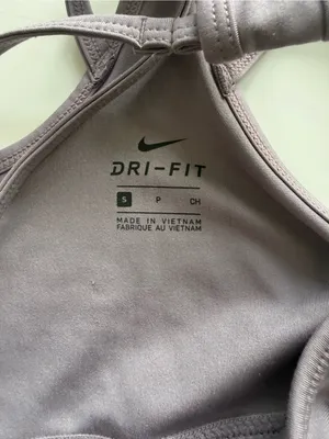 Nike Dri-Fit Laced Sports Bra - Purple Smoke - Size Small thumbnail 5